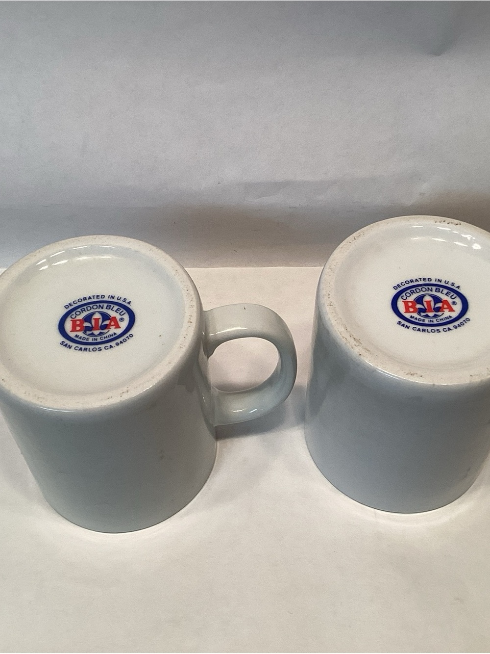 BIA Cordon Bleu Multicolor Rooster Mugs Vintage Ceramic Set of 2 Farmhouse Decor - Picture 4 of 4